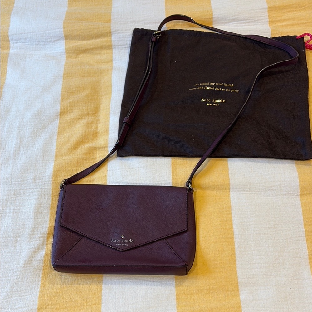Kate Spade Dark Purple Crossbody Bag